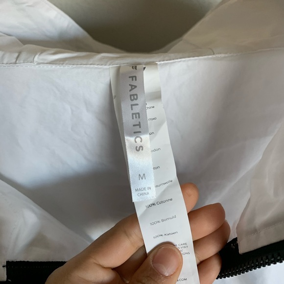 Fabletics Jordan Woven Jacket White Medium - Picture 9 of 10